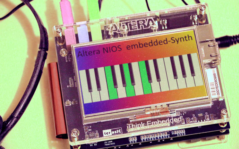 tocuch screen of neek embedded kit is used to control the piano