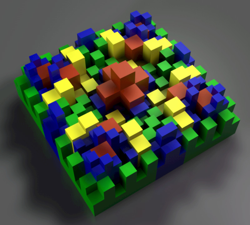 A 2D Mosaic Acoustic Diffuser