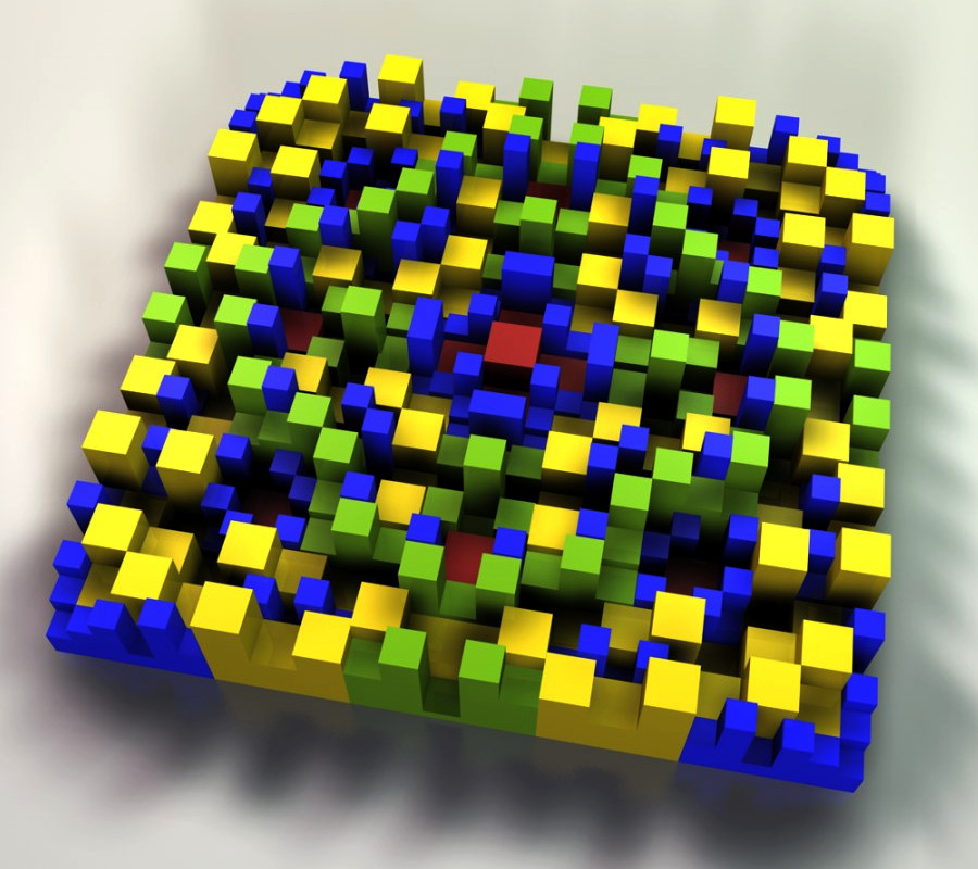 A 2D Mosaic Acoustic Diffuser