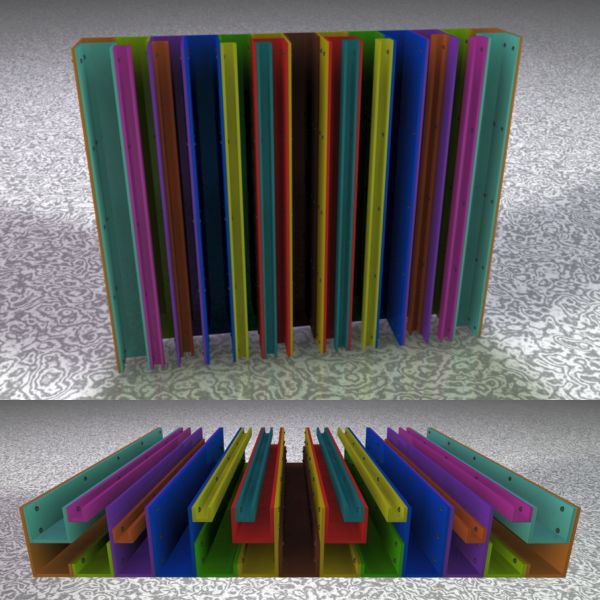 An Acoustic Diffuser made from metal