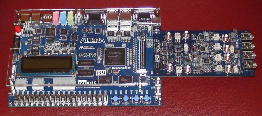 Altera DE-115 board fr audio dsp workstation with 16384 voices